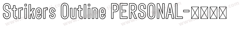 Strikers Outline PERSONAL字体转换